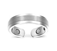 Magnetic Copper Rings for Women Men, Adjustable Fingers Ring, Anxiety Thumb Ringss, Magnetic Ring, Birthday Rings Gifts for Mom, Wife, Daughter (silver)