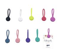 Magnetic Cord - 4.33 Inch Organized Silicone Cable Manager - Whiteboard Fridge Levers Holding Holes Earpiece Organizer for Refrigerator Organization