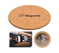 Magnetic Cork Trivet | 21cm Round Magnetic Cork Trivet Heat Resistant Non Slip Coaster - Table Protection Mat Pan Stand