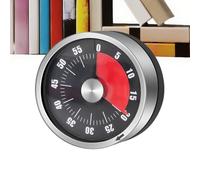 Magnetic Countdown Timer - Manual Wind Up Cooking Timers, 60 Minute Mechanical Timer for Kitchen, Classroom & Workout | Loud Alarm Egg with Strong Magnet for Meal Prep, Study, Office Productivity Tool