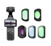 Magnetic CPL Filter Set for DJI Osmo Pocket 4, CPL UV Black Mist Wide Coverter Anti Light Pollution Filters Accessories, HD Optical Glass/Nano Coated (CPL)