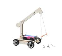 Magnetic Crane Science Experiments Kit for Kids - Wooden DIY STEM Science Kits, Build Your Own Electromagnet Engineering Project, Educational Physics Activity Toy for Boys & Girls Ages 8 9 10 11 12