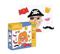 Magnetic Creative Game Human Faces for Kids 3 year olds and up Magnetic Board with Magnetic Elements Dodo Perfect Educational Detailed Gift for Boys and Girls