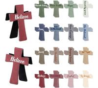 Magnetic Cross Bookmark, Elegant Floral Faith Bookmark with Secure Magnetic Clasp for Bibles, Journals, and Books (Durable, Non-Slip, and Portable)