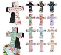 Magnetic Cross Bookmarks Christian: 12Pcs Magnet Cross Bookmark with Bible Verses, Bible Study Gifts for Women Readers Teachers Students