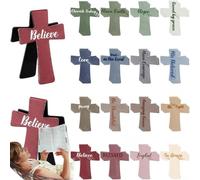 Magnetic Cross Bookmarks Christian, 16PCS Cross Magnetic Bookmarks for Bible Study,Readers, Teachers,Students,Magnetic Cross Bookmark with Inspirational Quotes (16Pcs-B)