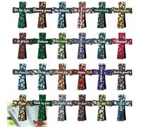 Magnetic Cross Bookmarks Christian: 24Pcs Magnet Cross Bookmark with Bible Verses, Bible Study Gifts for Women Readers Teachers Students