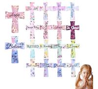 Magnetic Cross Bookmarks Christian Gift Set with Inspirational Scripture for Bible Study Groups & Women Readers - Perfect Personalized Church & School Bookmark (16Pcs)