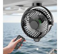 Magnetic Cruise Approved Fan with LED Display, 12000mAH Battery Operated Fan with Magnet, Timer, Lighting, Fits for Cruise Ship Cabin, Sleeping, Camping, Travel & Cruise Essentials 2026