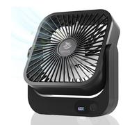 Magnetic Cruise Fan - Portable Rechargeable & Plug-in Fan with Magnetic Base, Cruise Ship Essentials, Quiet Operation, Up to 12 Hours Battery Life, Perfect for 2025 Cruises, Cruise Approved Fan