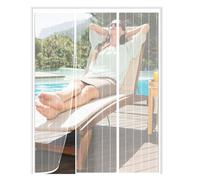 Magnetic ct Screen Door 210x210cm, Double-Sided Opening, Mesh Fly Curtain, Auto-Close Mosquito Net for Living Room, Balcony, Patio - Easy Install, Durable Protection