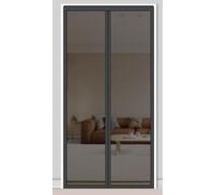 Magnetic ct Screen Door Automatic Closing Invisible Mesh Reinforced Fabric for Kitchen & Living Room Black 90 x 210 cm Easy Install & Bug Proof Solution