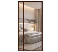 Magnetic ct Screen Door Strong Winter Patio Door Curtain Self-Closing Transparent Panel Hands-Free Net for Sliding Doors 130x210cm Easy Installation