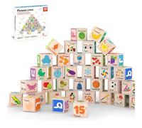 Magnetic Cubes Magnet Building Block Sensory Activity Center 1" Puzzle Cube 216 Pattern Early Education Toy Letter Alphabet Number Shape STEAM Learning Blocks Boy Girl Toddlers 3+ Montessori