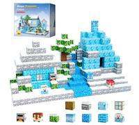 Magnetic Cubes STEM Building Blocks for Kids - Montessori Toys | 100, 150, 208pcs Sets with Mini Mystery Figurines, Educational Gift for Boys & Girls Ages 3+ (Arctic Explorer, 100.0, pcs)