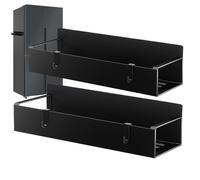 Magnetic Cup Holder: Carbon Steel Material, No Drill Installation, Hook Holder, Modern Compact Design | For Kitchen, Dining, Bathroom, RV Rental, Oven, Black, Please refer to the description, Please