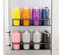 Magnetic Cup Holder for Fridge, 2 Pack Water Bottle Storage for Stanley | Strong magnetic cup rack fits up to 40oz tumblers, Dual-mount on fridge or wall, heavy duty & space-saving organizer