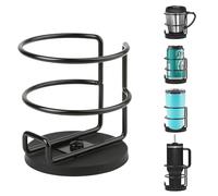 Magnetic Cup Holder,Heavy Duty Metal Drink Holder, 3.46" / 8.8 cm Strong Magnetic Base,Bottle Holder for Refrigerator/Treadmill/Truck/Tractor/Forklift/Boat/Bus/Car(Bottom Magnetic)