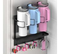 Magnetic Cup Organizer for Stanley 30/40 oz Tumbler (Black, Medium)