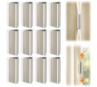 Magnetic Curtain Clips, 2026 New Curtain Magnets Closure Set for Light-Blocking, Hold Curtains Closed, Detachable Buckle, No Drill, Privacy Protection for Indoor Outdoor Patio Curtains