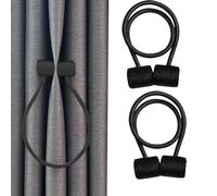 Magnetic Curtain Holdbacks - 2pcs Drape Tie Backs | Modern Style Drape Holders, Magnetic Drapes Holdbacks, Strong Magnetic Curtain Tiebacks, Window Drape Tie Backs for Bedroom, Living Room, Bathroom