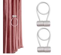 Magnetic Curtain Tiebacks - Modern Style Drape Holders | Magnetic Curtain Holdbacks | Outdoor Elegant Decorative Tie Backs Modern Rope | Curtain Tiebacks Buckles Holdbacks Holders For Window Draperies