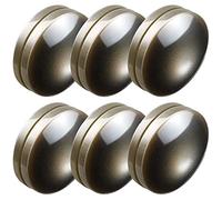 Magnetic Curtain Weights, Plastic Covered Heavy Duty No Sew Shower Magnets, Avoid Blowing Around, Work for Drapery, Tablecloth, Flag, Outdoor Curtain Liner (Gray, 6 Sets)