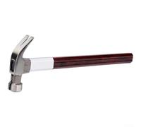 Magnetic Curved Claw Hammer with Insulated Hardwood Handle for Effective Nail Pulling and Construction Use (Curved 13oz)