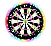 Magnetic Dart Board Set 41cm Led Light Up Game with 6 Magnetic Darts