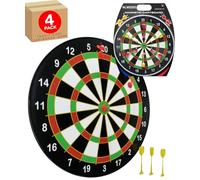 Magnetic Dartboard Indoor Game for Kids Safe Play Plastic Leisure Activity Toy Wall Mount Medium Size Family Fun Classic Colours with Magnetic Darts Suitable 4 Pack - Electoys