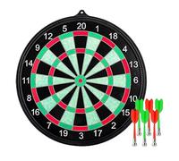 Magnetic Dartboard Kids Game, Soft Tip Dartboard Set, Portable Roller Up Safe, Two Side Sports Darts, Compact Design, Ideal for Children, Parties and Indoor Fun, 14.96x14.96x0.79 Inches