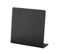 Magnetic Desktop Chalkboard Sign with Stand, Small Medium Large Tabletop Blackboard, Reusable Message Board with 12 Color Chalk Set (Large)