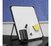 Magnetic Desktop Whiteboard - 11.81x9.84in Reusable Double Sided Easel, 4 Magnets Eraser Marker | Wear Resistant Wearproof Message Board for Distance Learning Coaching Classrooms Home