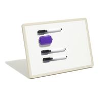 Magnetic Desktop Whiteboard Space Saving Stand-up Writing Board Includes Black Marker & Eraser Easy to Write and Erase for Office School Home Use