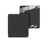 Magnetic Detachable Case for for KOBO Libra color, Acrylic Back with Vegan Leather Cover, Auto Wake/Sleep Feature, Stand Design for Kobo eReader (black for KOBO Libra 2)