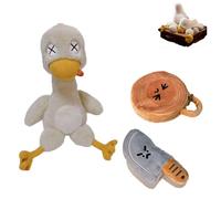 Magnetic Detachable Duck Plush, Stress-Relieving Stuffy Ducks DéCor, Removable Limbs, for Adults Teens, for Valentine Christmas Birthday Gift.. (Salted Duck Set)