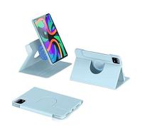 Magnetic Detachable Tablet Case Suitable For Lenovo Xiaoxin Pad Pro 12.7" 2025 Split Rotatable Anti-Drop PU Leather Case(Blue)
