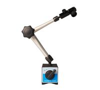 Magnetic Dial Indicator Stand - 280mm Adjustable Arm, 60kg Pull Force, Switchable Magnetic Base, 8mm Holder for Engineering & Machining