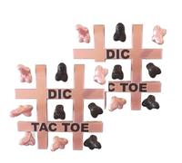 Magnetic Dic Tac Toe - Cheeky Adult Tic Tac Toe Magnet Set for Refrigerator | Hilarious & Strategic Fridge Game for Couples & Friends | Novelty Gag Gift, Housewarming & Kitchen Game (2 PCS)