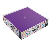 Magnetic Dice Tray - Take Control of Your Roll! Compact and Versatile Dice Tray for Tabletop Games and Board Games, Square Shape, Black/Purple Color,