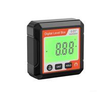 Magnetic Digital Angle Finder Inclinometer Protractor 0-90° Range Data Function ABS Shell, Accurate Slope Measuring Tool for Carpentry Building Work(LL030)