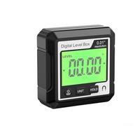 Magnetic Digital Angle Finder Inclinometer Protractor 0-90° Range Data Function ABS Shell, Accurate Slope Measuring Tool for Carpentry Building Work(LL029)