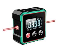 Magnetic Digital Angle Finder, Laser Level, USB Charging Digital Level Box Angle Finder with Laser, Strong Magnetic Base & LCD Display, Waterproof Inclinometer for Woodworking