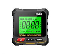 Magnetic Digital Angle Finder with Electronic Laser, 4-sided Magnetic Dual Laser, Digital Level with LCD Display, Angle Measuring Instrument for Woodworking, Construction and Machinery