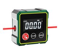 Magnetic Digital Angle Finder with Electronic Laser, Angle Finder Tool,Digital Level with LCD Display, Auto Shut-Off for Precision Measurements, Woodworking Measuring Tool (A - With Laser)