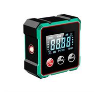 Magnetic Digital Angle Finder with Electronic Laser,Rechargeable Digital Angle Gauge 4-side Strong Magnetic Level Box with LCD Backlight Protractor Inclinometer for Woodworking Tablesaw and Machinery