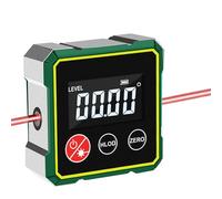 Magnetic Digital Angle Finder with Electronic Laser, USB Charging Digital Level Box Angle Finder, Angle Finder Tool, Waterproof Inclinometer Level for Woodworking (with Laser)