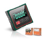 Magnetic Digital Angle Finder with Laser,Digital Spirit Level with LCD Display, 4 Side Strong Magnetic Digital Angle Gauge,IP54 Waterproof Inclinometer Level for Woodworking Construction