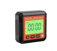 Magnetic Digital Protractor with Dual Measurement Modes and Data Hold for Accurate Angle and Slope Assessment (LL031)
