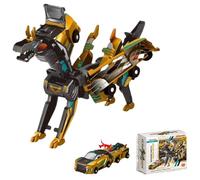 Magnetic Dinosaur Transformer Car, Collision Transforming Dinosaur Car Toy, 2 in 1 Transformation Car, Fun Collision Transforming Cars, Magnetic Cars Transform into Dinosaur for Boys(#A)